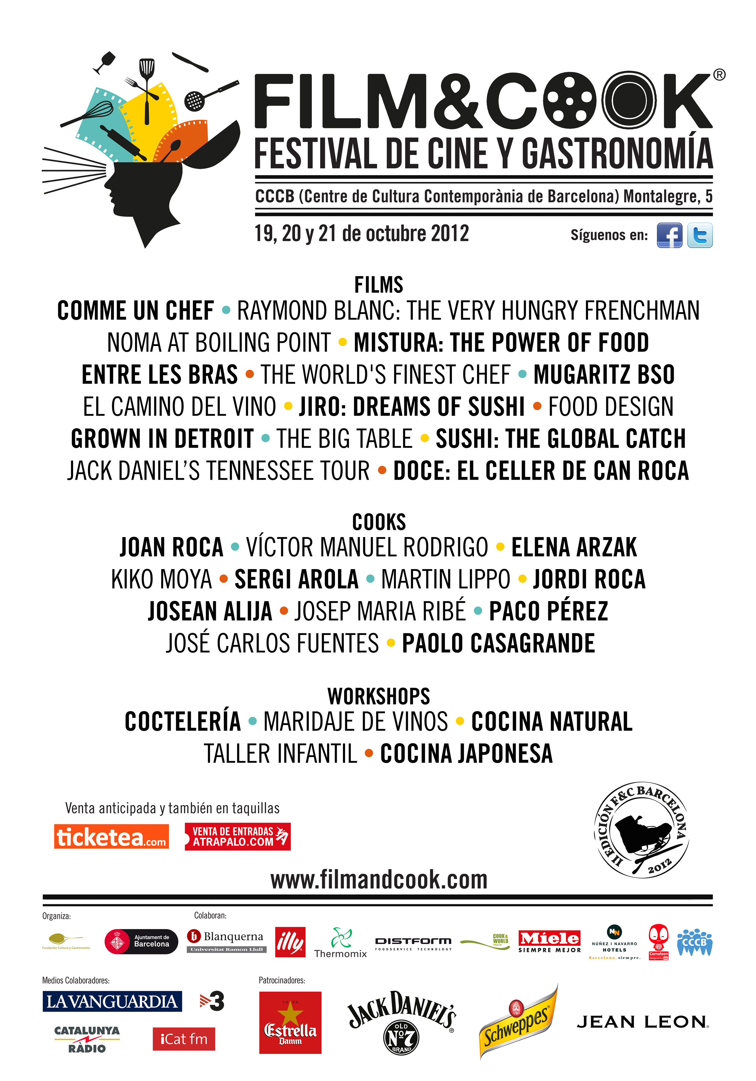 II Edició del Film&Cook 2012. Festival de Cine i Gastronomia