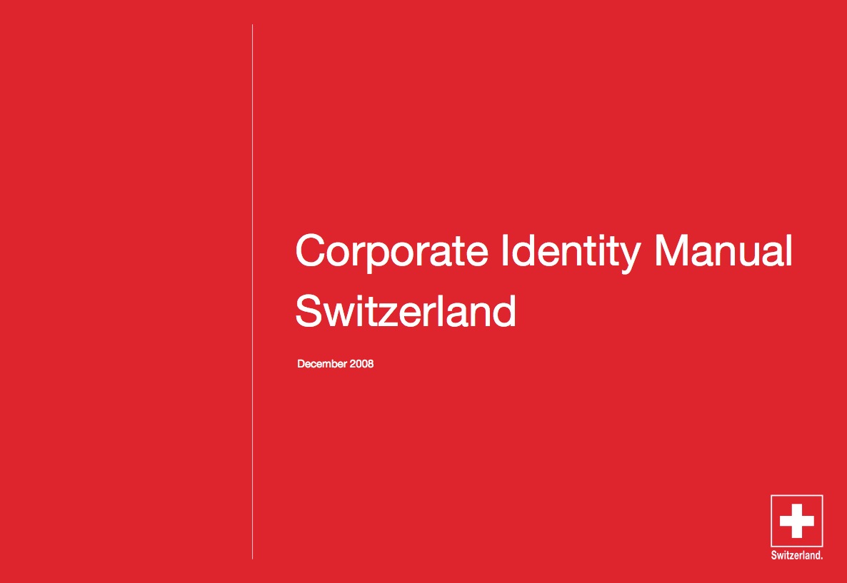 Descàrrega // Manual d’identitat corporativa de Suïssa
