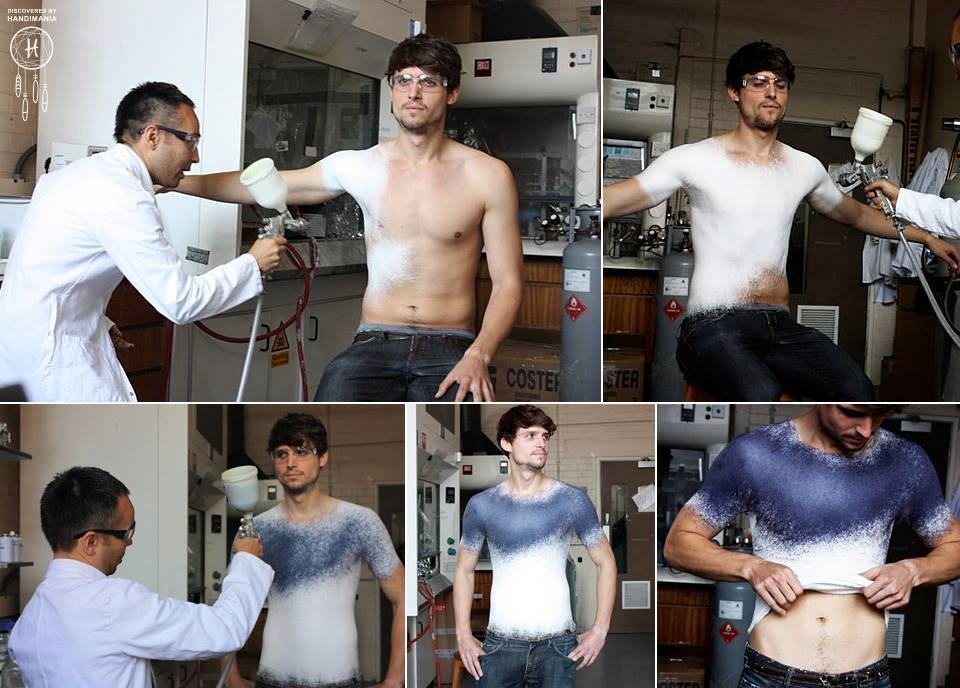 Spray-on, un instantani i polvoritzable no teixit
