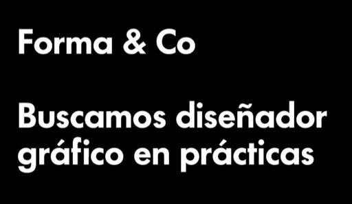Forma & Co busca dissenyador gràfic en pràctiques