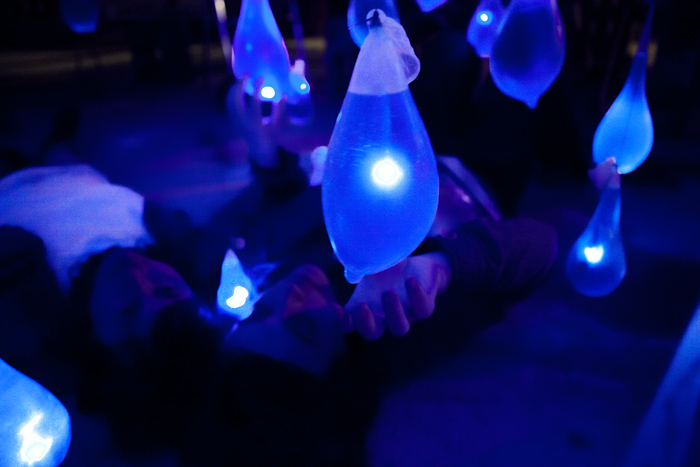 Pluja interactiva / Rain interactive