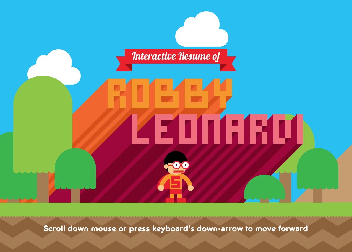 Interactive Resume of Robby Leonardi, un CV espectacular!