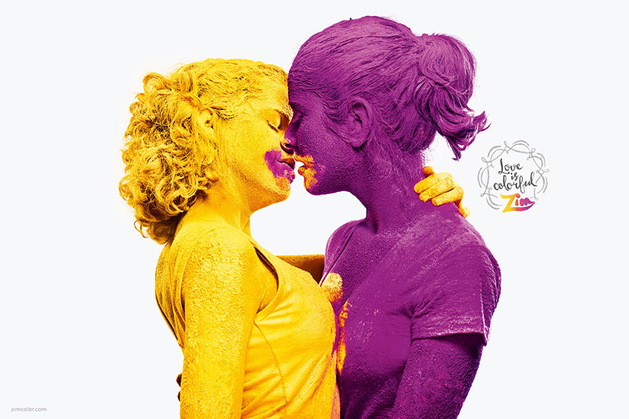 Love is colorful: anuncis de pintura mostren que l’amor ve en totes les formes i colors