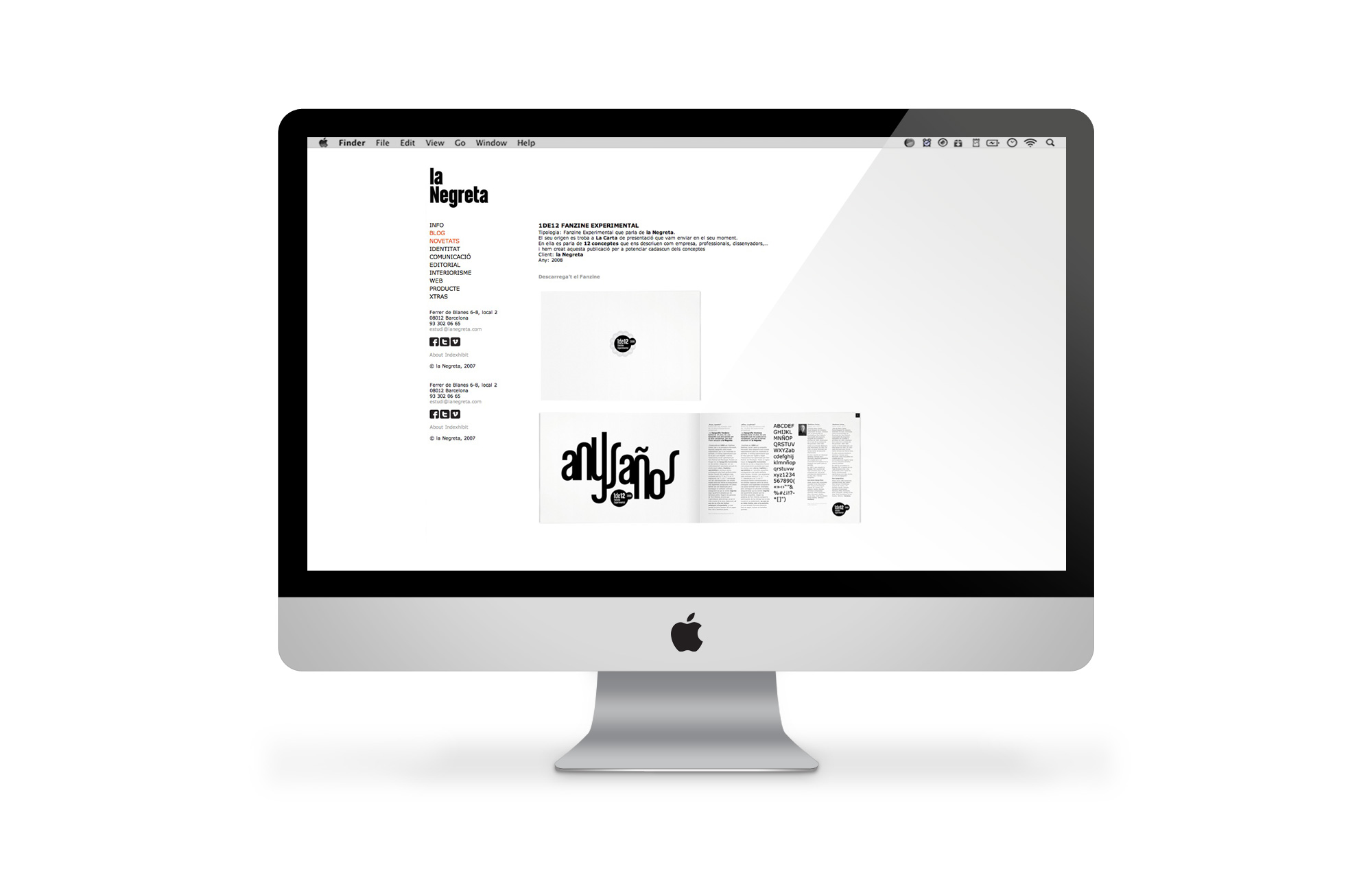 la Negreta, Website, Barcelona, Graphic Design, Web, Design Web, Disseny Web