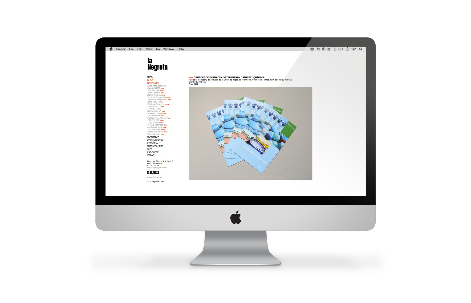la Negreta, Website, Barcelona, Graphic Design, Web, Design Web, Disseny Web
