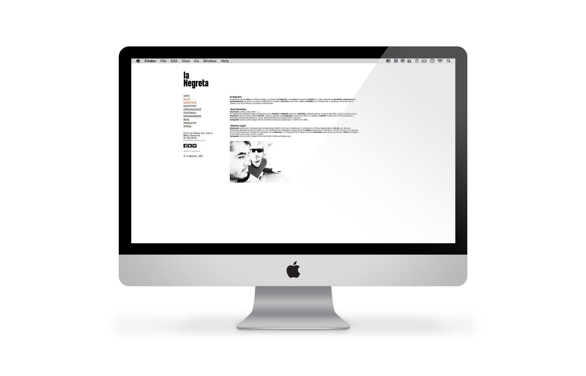 la Negreta, Website, Barcelona, Graphic Design, Web, Design Web, Disseny Web