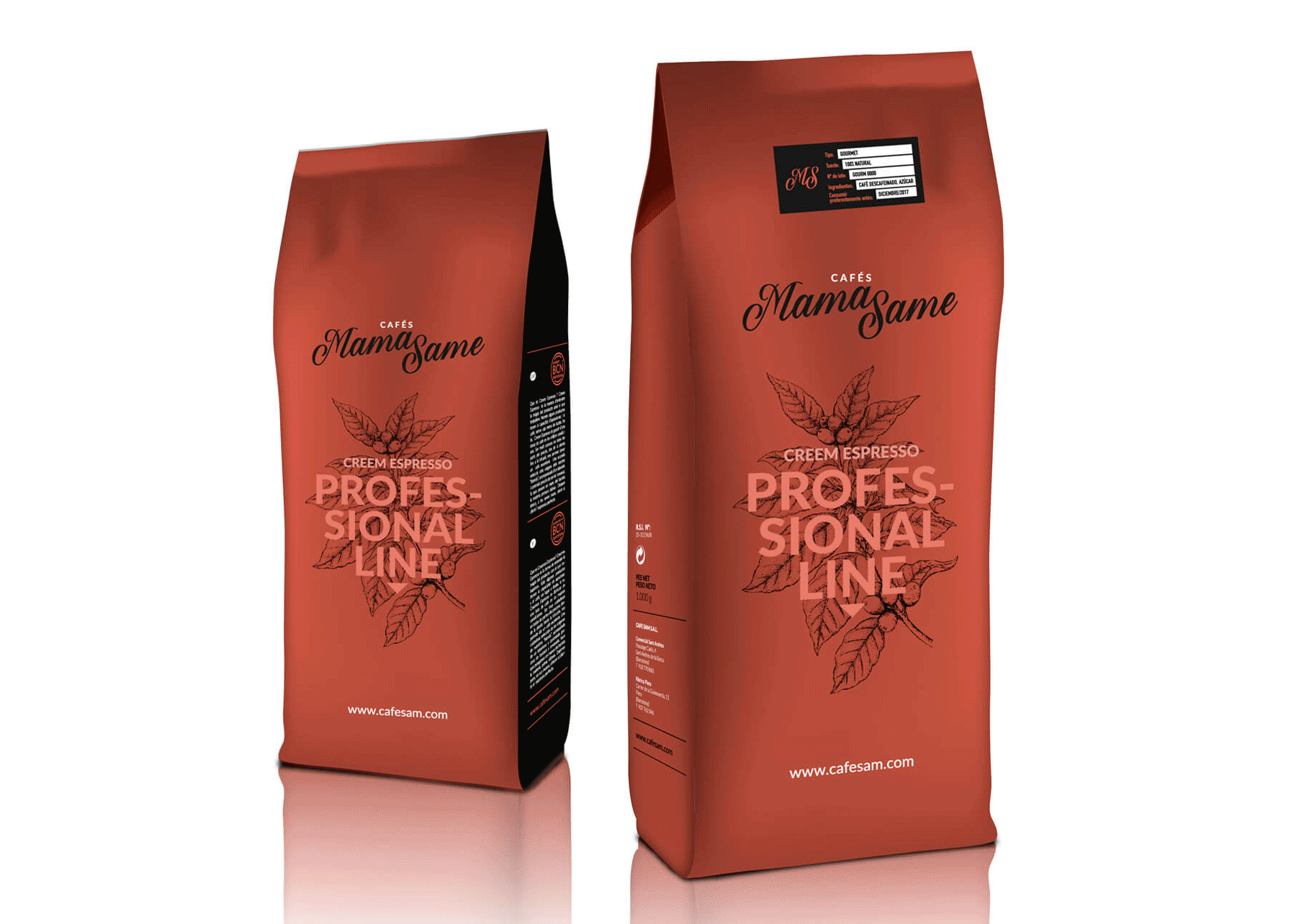la Negreta, Cafés MamaSame, Café, Barcelona, Diseño Gráfico, Packaging